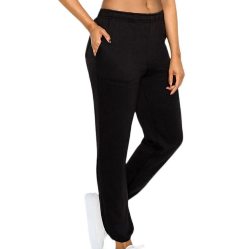 NWOT Women's LightweightFleece Elastic Bottom Sweatpants Size S